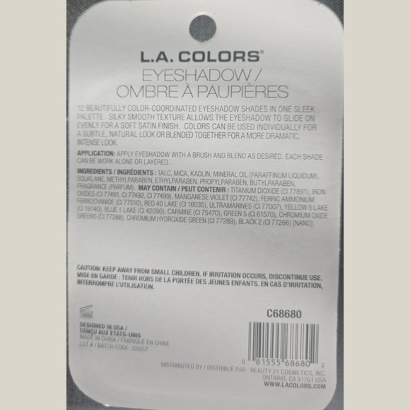 L.A. Colors | Makeup | Lacolors 6 Color Eyeshadows Palette Haute And 2 ...